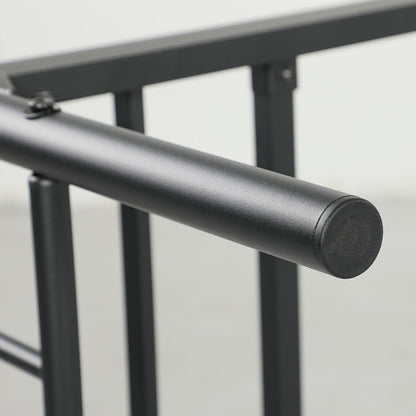 Metal Bed Frame – Stalen Bedframe – Klapbed Frame – Opklapbaar Bed – Slaapbank Frame – Geschikt Voor 200x90 cm Matras – Stevig Metaal – Hoogte 82,5 cm