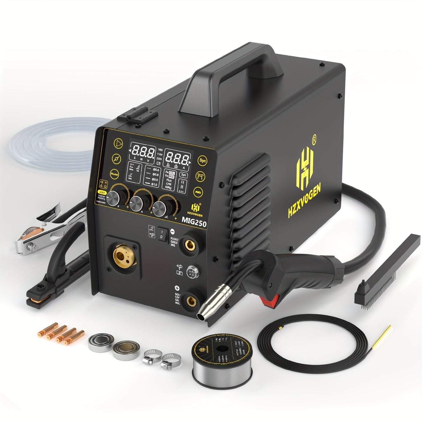 Lasmachine – Mig-lasmachine – TIG-lasapparaat – Elektrisch lasapparaat – Multi-process lasmachine – 250A Vermogen – Digitaal LED-display
