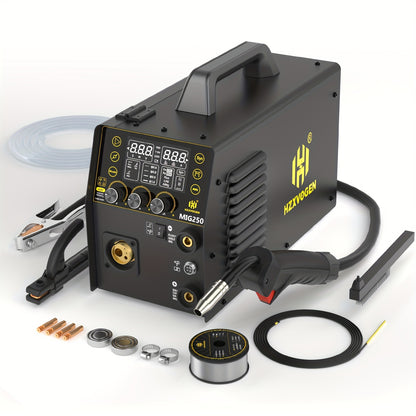 Lasmachine – Mig-lasmachine – TIG-lasapparaat – Elektrisch lasapparaat – Multi-process lasmachine – 250A Vermogen – Digitaal LED-display