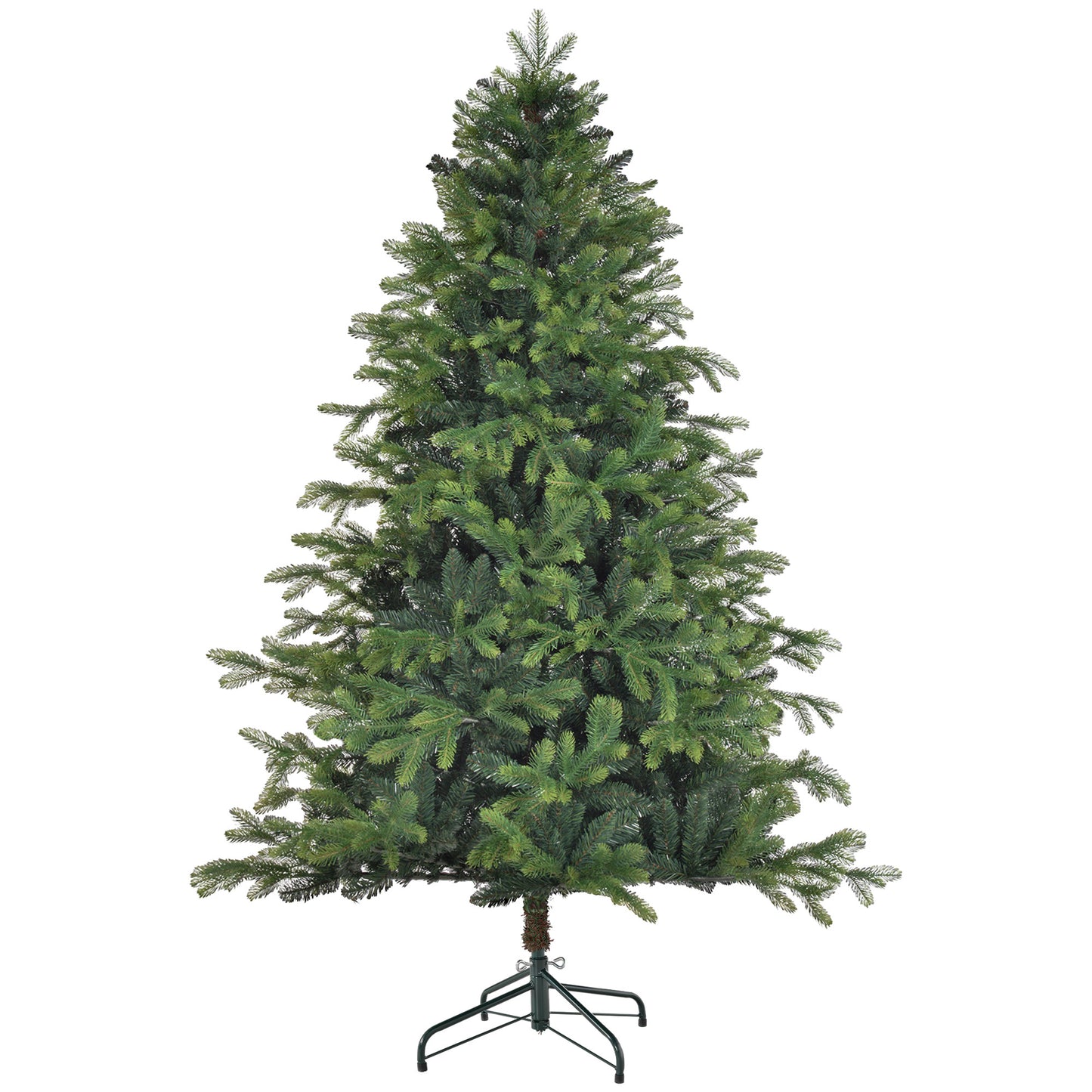 Kerstboom Kunstboom Kunstkerstboom Kunstkerstboom Decoratie Dennenboom – Realistisch Uitziend – Brandvertragend Materiaal – Stabiele Metalen Voet – 183 cm – Groen