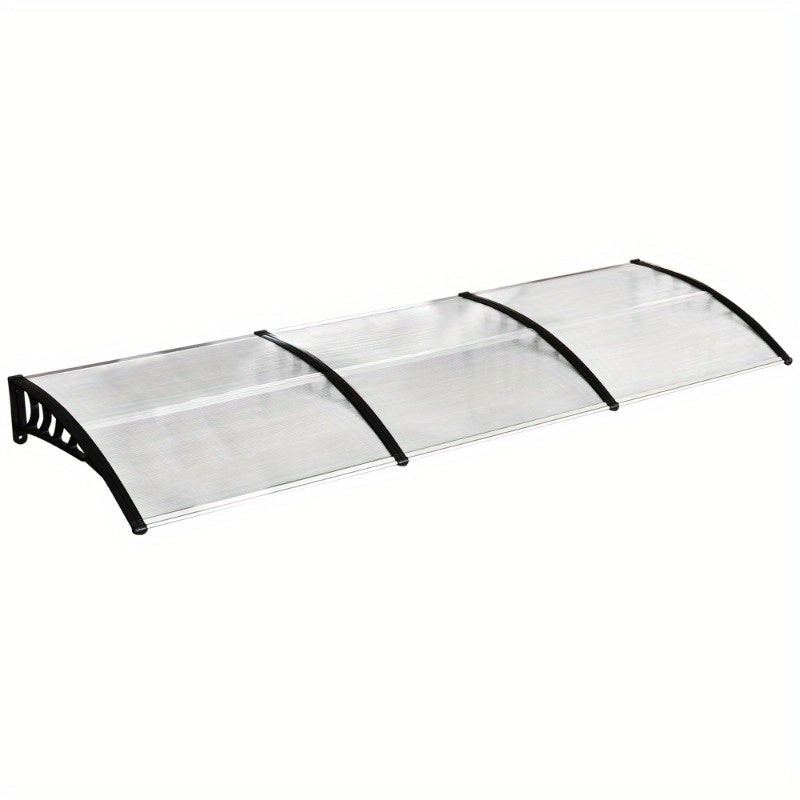 Doorluifel Polycarbonaat – Deur Overkapping – Zonwering – Regenluifel – Voordeurbescherming – UV Bescherming – 90 x 295 cm