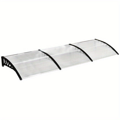 Doorluifel Polycarbonaat – Deur Overkapping – Zonwering – Regenluifel – Voordeurbescherming – UV Bescherming – 90 x 295 cm