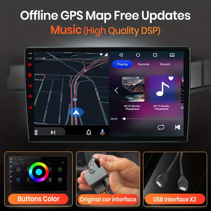 Carplay Autoradio – Android Autoradio – Multimedia Radio – Draadloos CarPlay – Auto Stereo – 9 Inch IPS Touchscreen – 2+64GB Opslag