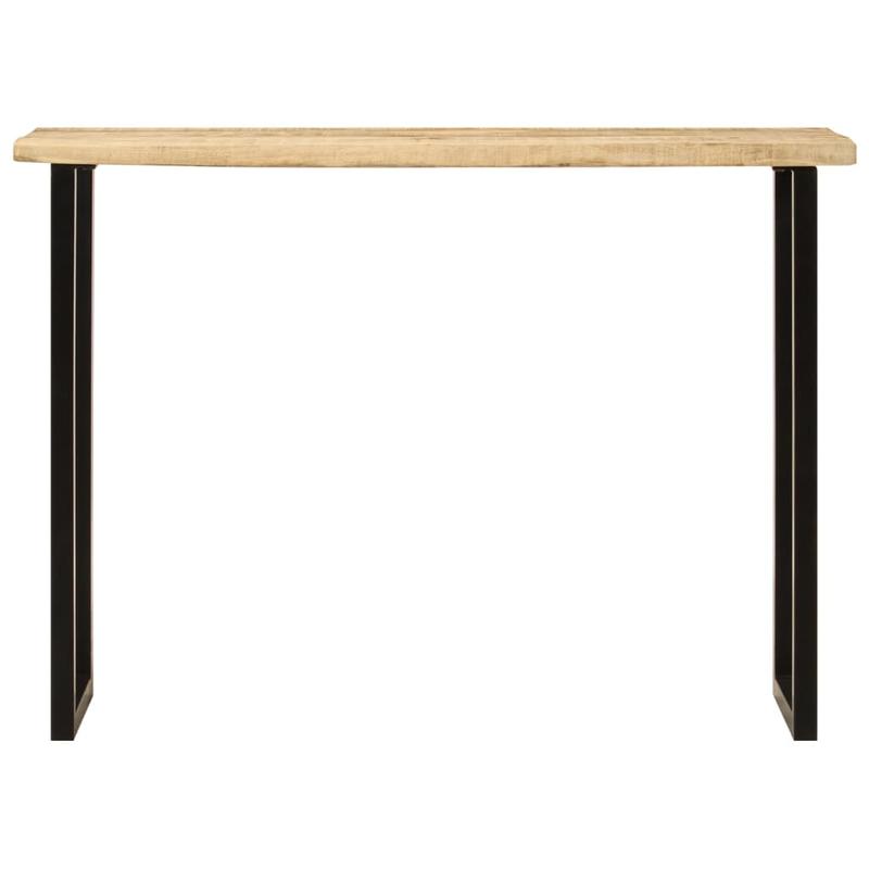 Consoletafel – Sidetable – Bureau – Bijzettafel – Telefoontafel – Massief Mangohout – Natuurlijke Boomrand 105x33x76 cm