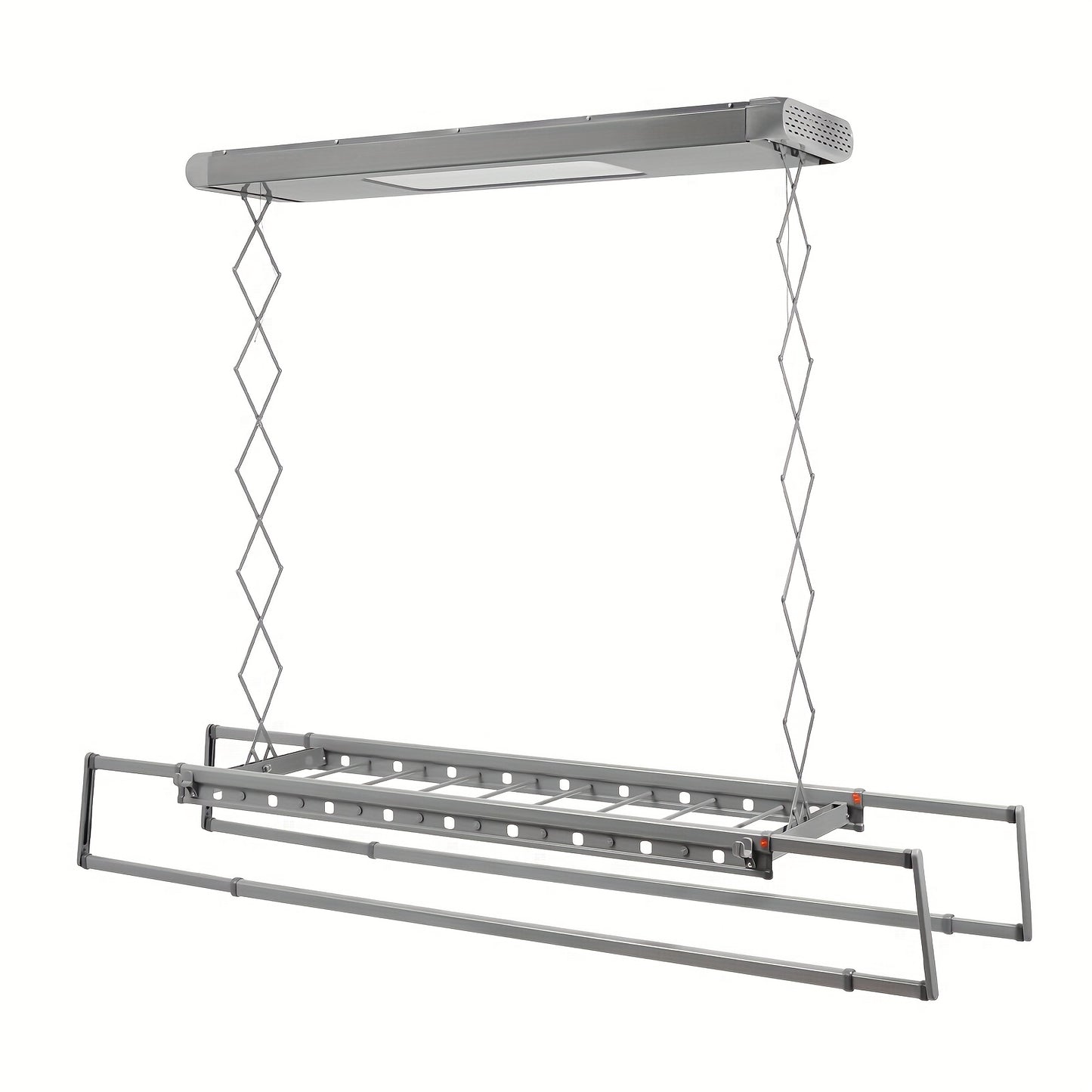 Droogrek Uitschuifbaar – Wasrek – Kledingrek – Balkonrek – Droogstandaard – 8 Stangen – Max 35 kg Draagvermogen – Stalen Constructie