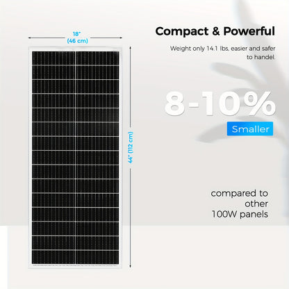 Zonnepaneel Kit – Solar Panel Set – Zonne-energie Pakket – Zonnepanelen Compleet – Off-Grid Systeem – 200W (2x100W) – 300W Micro-Omvormer – Hoog Rendement Monokristallijn