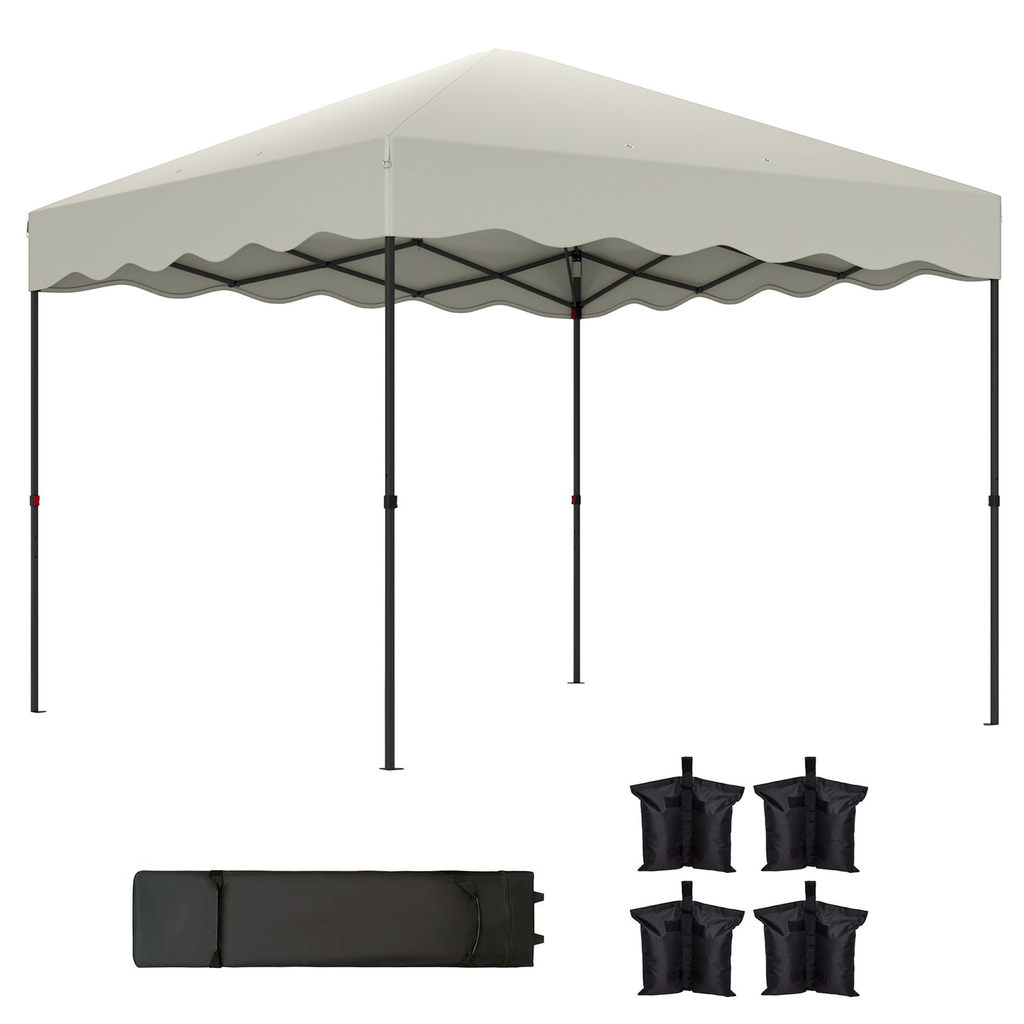 Partytent – Paviljoen – Feesttent – Tuinent – Vouwtent – 3x3 Meter – Waterdicht Oxford Stof Met UPF50+ UV-Bescherming