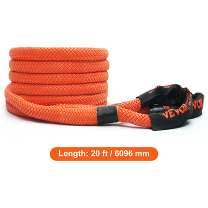 Trekkoord – Trektouw – Sleepband – Recovery Strap – Trekband – 6 Meter Lengte – 38.000 lbs Trekkracht – Hoogwaardig Nylon Met 30% Elasticiteit