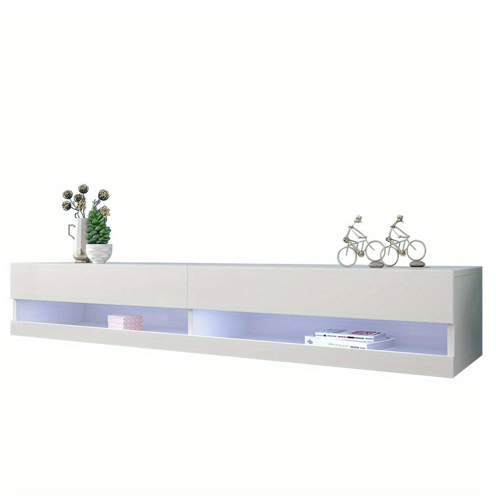 TV Meubel – TV Kast – TV Dressoir – TV Stand – Entertainment Meubel – Modern Wit – Ruime Opbergruimte – Stevige Constructie – 140x40x30,5 cm