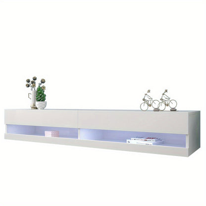 TV Meubel – TV Kast – TV Dressoir – TV Stand – Entertainment Meubel – Modern Wit – Ruime Opbergruimte – Stevige Constructie – 140x40x30,5 cm