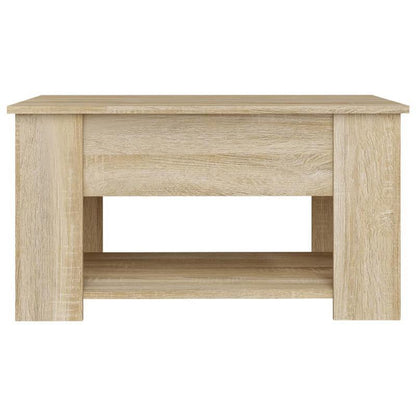 Salontafel – Koffietafel – Bijzettafel – Woonkamertafel – Sofa Tafel – Massief Hout – Extra Opbergruimte – 79x49x41 cm – Modern Minimalistisch – Eenvoudige Montage