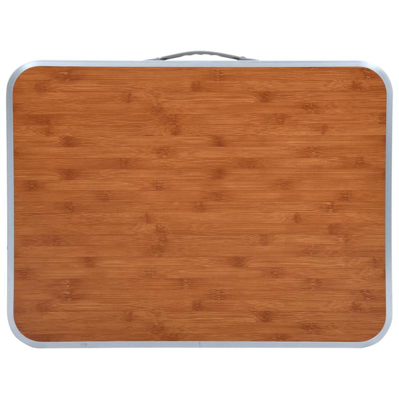 Campingtafel – Inklapbare Tafel – Picknicktafel – Vouwtafel – Draagbare Tafel – Stevig Aluminium – Compact Formaat 60x45 cm