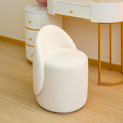 Draaikruk – Draaistoel – Krukje – Zitkruk – Werkkruk – Rond – Hoogwaardig Hout – Met Rugleuning – Lichtgewicht – Modern Design