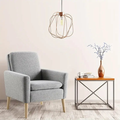 Fauteuil – Zetel – Relaxstoel – Leunstoel – blauw– Ergonomisch Ontwerp – Massief Houten Frame