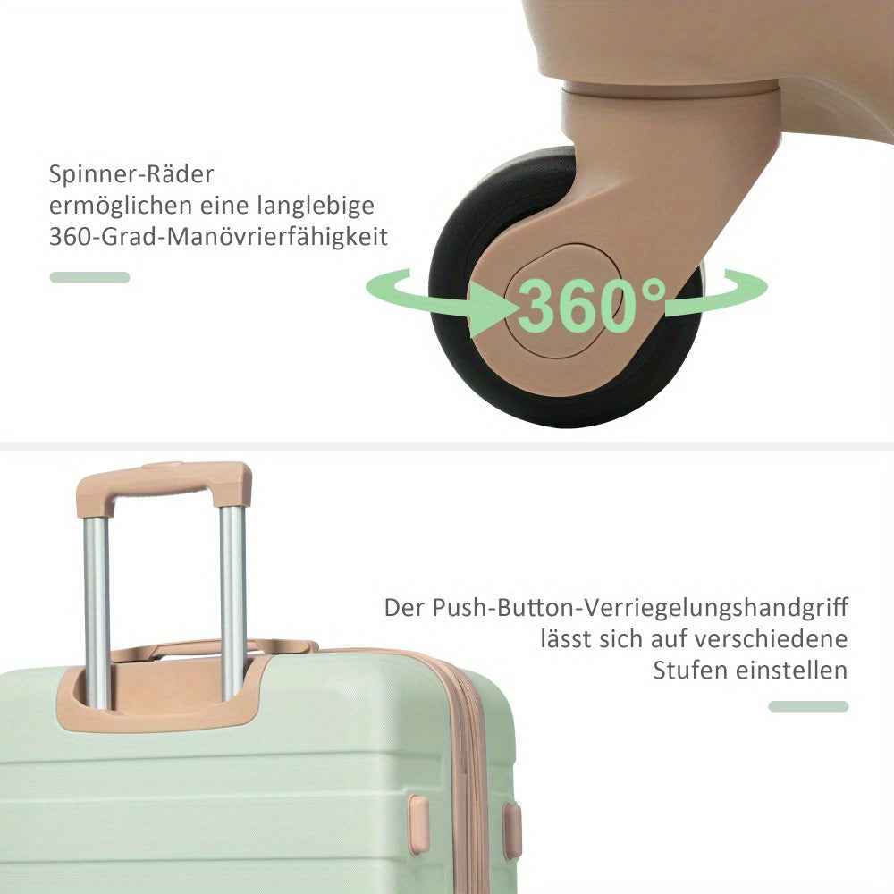 Kofferset – Reiskoffer Set – Hardcase Koffers – Trolley Bagage – Reisbagage – ABS Hard Shell – 360° Swivel Wielen – Combinatie Slot – Lichtgewicht – M, L, XL