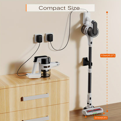Steelstofzuiger – Draadloze Stofzuiger – Handstofzuiger – Steelstofzuiger Zonder Snoer – Cordless Vacuum Cleaner – Lichtgewicht Design – Krachtige Zuigkracht 30 kPa