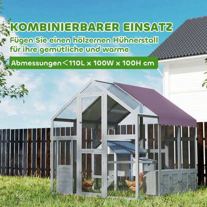 Kippenren – Kippenhok – Hennenren – Kip Verblijf – Kip schuilstal – Waterdicht Dak – 2 Nestkasten En 2 Zitstokken – Ruim Voor 6-8 Kippen – 1,7x1,8x1,8 Meter