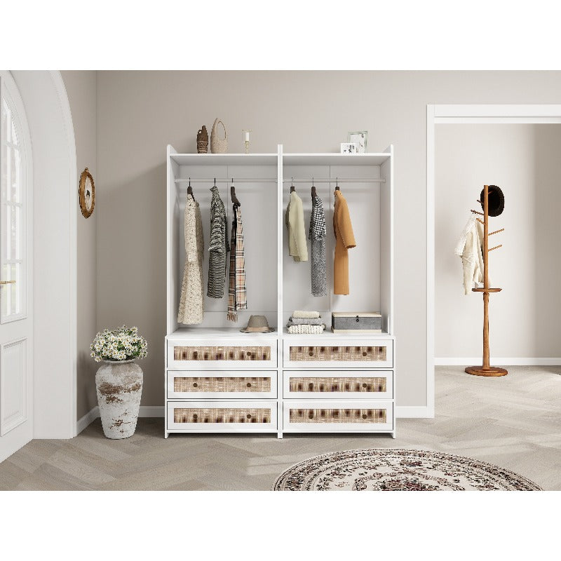 Eetkamerstoelen Set – Stoelen – Designstoelen – Zijstoelen – Kuipstoelen – 2 stuks Wit & Rood – Kunstleer Bekleding – Ergonomisch Comfort – Metal Frame
