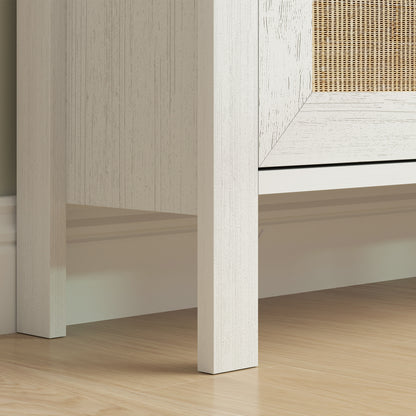 Schoenenkast – Schoenenopberger – Schoenenrek – Schoenenkastje – Schoenmeubel – Compact Ontwerp – Rattan Look Front