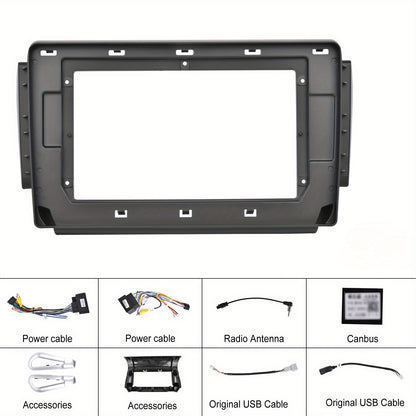 Android Autoradio – Multimedia Speler – Navigatiesysteem – Touchscreen Radio – Carplay Android Auto – 10,1 Inch Scherm – Inclusief Achteruitrijcamera & Microfoon