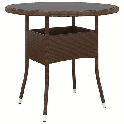Tuinset 3-delig – Tuinmeubelset – Bistroset – Loungeset – Balkonset – Poly Rattan – Weerbestendig – Compact & Lichtgewicht – Bruin