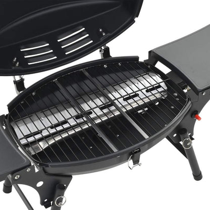 Barbecue And Portable Grill with Black Stove