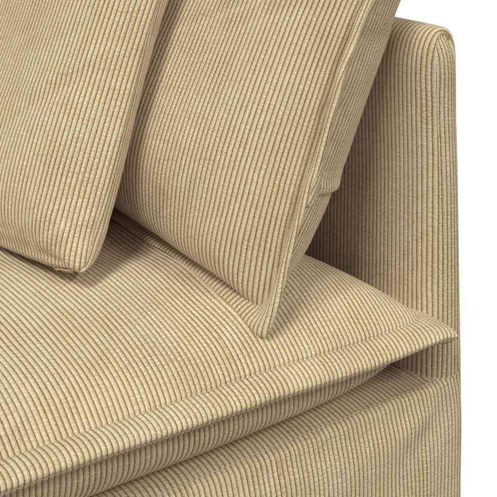 Modulaire Bank – Modulair Sofa – Hoekbank – Loungeset – Zitbank – Corduroy Stof – Stevig Metalen Frame – Grijsgroen