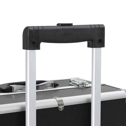Make-up Organizer – Make-up Opberger – Cosmetica Opbergdoos – Skincare Organizer – Make-up Organizer Opbergkast – Zwart – Stevig Aluminium & ABS – 4 Niveaus Met Uitbreidbare Planken