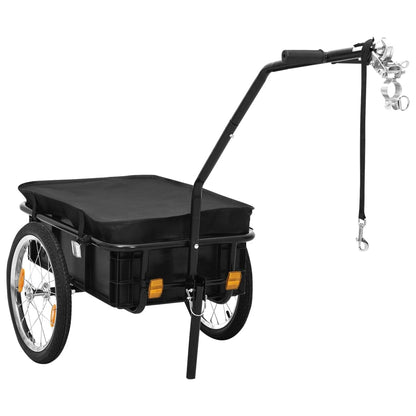 Fietskar – Fietstrailer – Bagagekar – Transportkar – Handwagen – Draagvermogen 50 kg – Stevig Metalen Frame