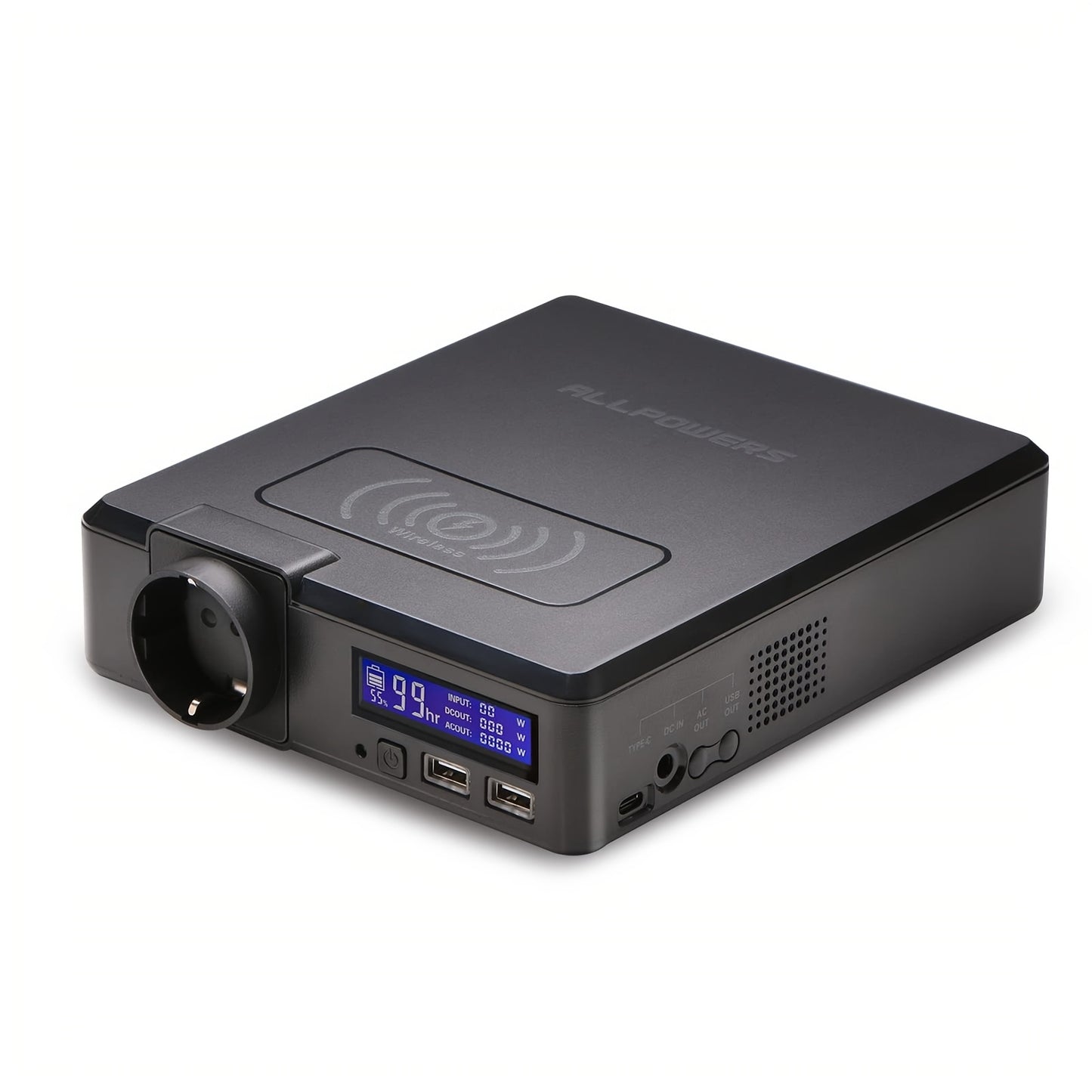 Mobiele Powerstation – Draagbare Generator – Powerbank – Noodstroomvoorziening – Zonne-Accu – 1451Wh Capaciteit – 2400W Continu Vermogen