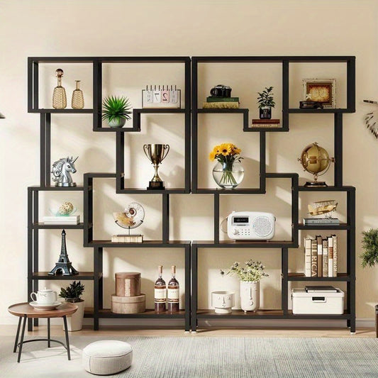 Metalen Boekenkast – Boekenplank – Opbergkast – Stelling – Wandrek – 7-laags Extra Hoog – Stevige Metalen Constructie