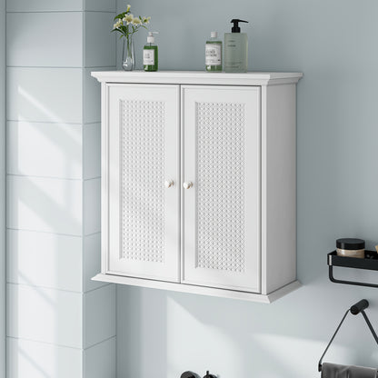 Wandkast – Badkamerkast – Opbergkast – Keukenkast – Hangkast – Wit Houten Materiaal – Verstelbare Planken