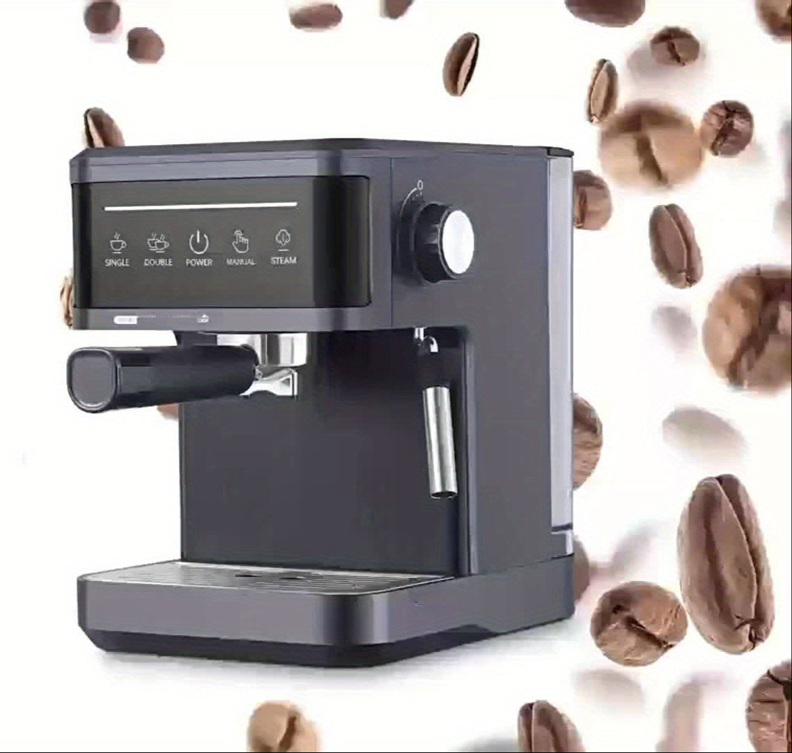 Espressomachine – Koffiemachine – Cappuccinomaker – Latte Machine – Melkopschuimer – Semi-automatisch – 20 Bar Pompdruk – Compact Design Zwart