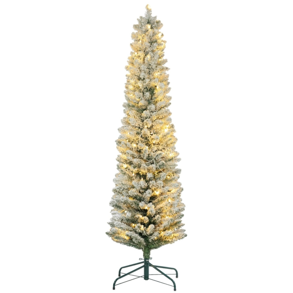 Kerstboom – Kunstkerstboom – Kunstboom – Nepkerstboom – Decoratieve Kerstboom – 180 cm – Brandwerend Materiaal – Metalen Standaard – Groen – Zonder Verlichting