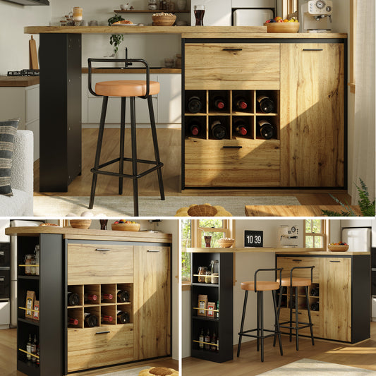 Eettafelset – Eethoek – Keukentafelset – Zitgroep – Eetkamerset – MDF Tafelblad – Beige Fluwelen Stoelen – Compact Ontwerp – Metaal Frame