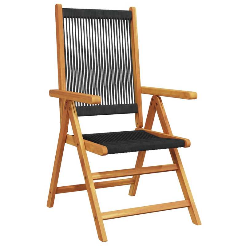 Inklapbare Tuinstoelen – Klapstoelen – Buitenstoelen – Campingstoelen – Visstoelen – Massief Acaciahout – Stevig Polypropyleen