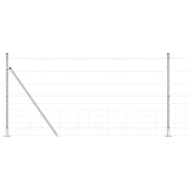 Solid Wild fence Silvery 25 x 1.2m galvanized steel, Garden Fencing, Yard Divider, Modern Fencing, Minimalist Barrier, Weatherproof Fence, Rustresistant Material, Metal Fencing, Security Fence, Property Boundary