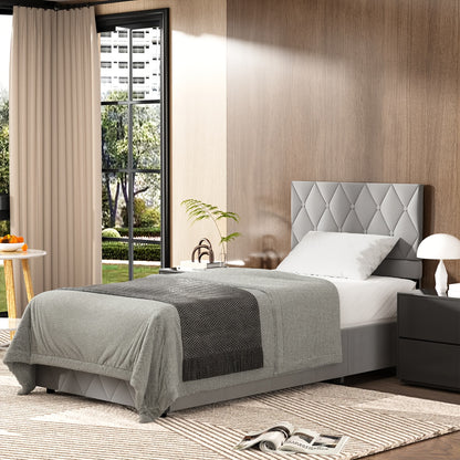 Opbergbed – Opbergbox – Bedframe – Slaapbed – Stapelbed – 140x190 cm Beige – Hydraulische Lift – Gestoffeerd Hoofdbord