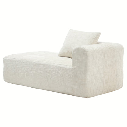 Loveseat – Tweezitsbank – Fauteuil – 2-Zitsbank – Bankje – Compact Design – Zachte Kussens – Zijvakjes – Voorgemonteerd – Wit