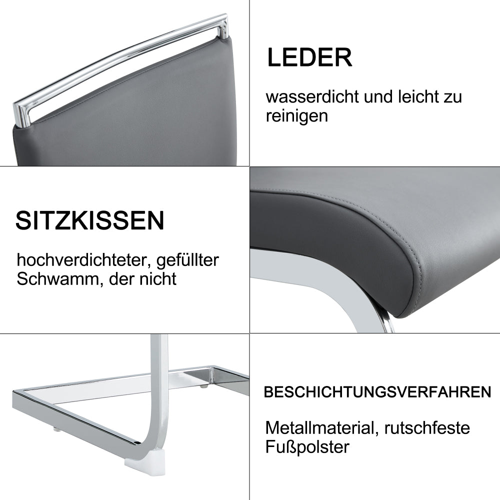 Opbergkast – Dressoir – Kast – Bergmeubel – Kastenwand – Zwart – Modern Design – Verstelbare Planken – Hoogwaardig MDF Metalen Poten