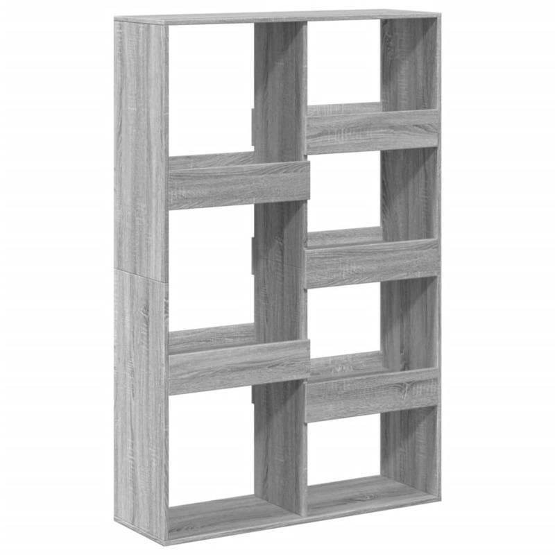 Bookshelf 100X33X155.5 Cm Made of Treated Wood in Gray Sonoma Oak