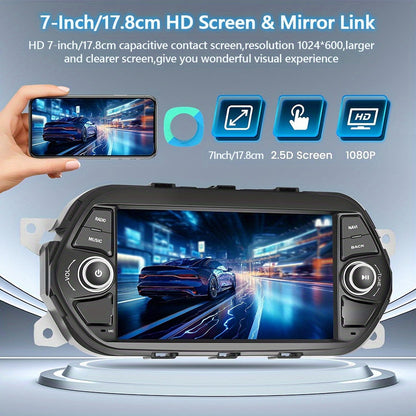 Android Autoradio Fiat Tipo Egea – Multimedia Systeem – Touchscreen Radio – Navigatie Stereo – CarPlay Android Auto – 7 Inch Full HD – Draadloos CarPlay & Achteruitrijcamera