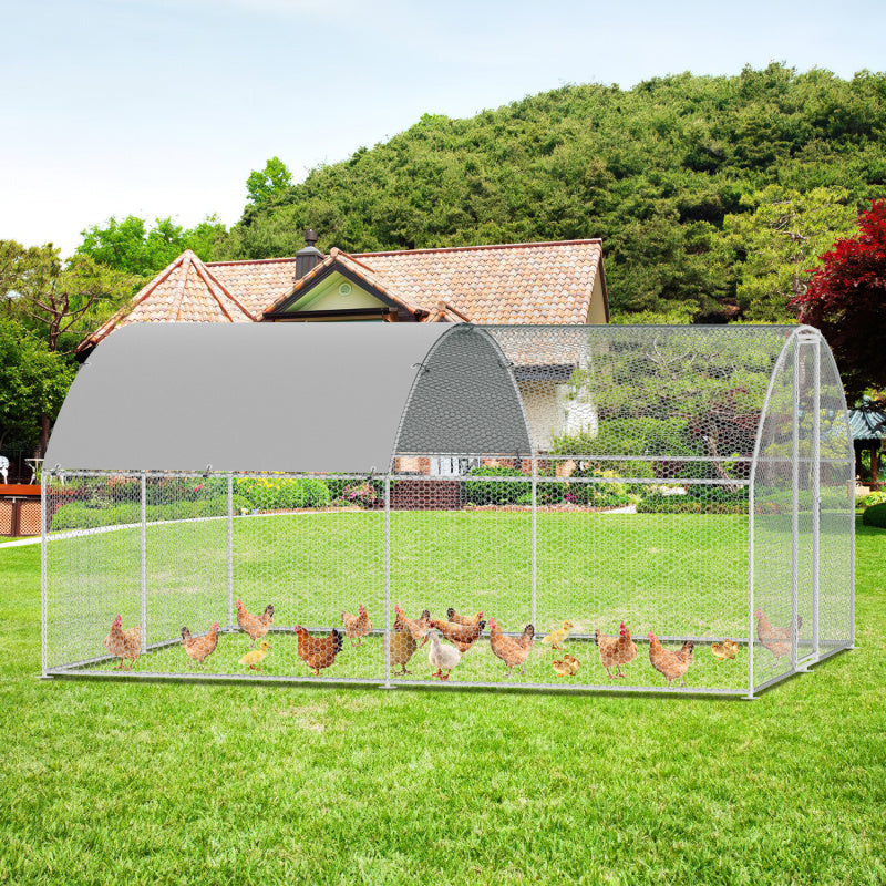 Tuinhuis – Motorfiets Schuur – Fietsenhok – Buitenshuis Opslag – Tijdelijke Opslagschuur – 241x244x217 cm – Waterdicht en UV-bestendig – Gegalvaniseerd Stalen Frame