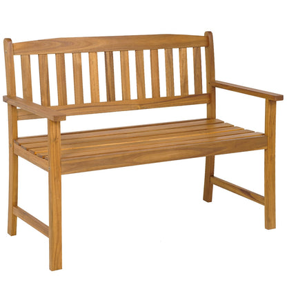 Tuinbank – Buitenbank – Zitbank – Balkonbank – Houten Bank – Duurzaam Acaciahout – Weerbestendig – 2-Zits – 360 kg Draagvermogen