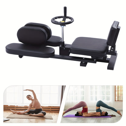 Beenstretcher – Spierverbeteraar – Stretchapparaat – Flexibiliteitstrainer – Splittrainer – Zwart – Staalconstructie – Verstelbare Spreiding tot 180°