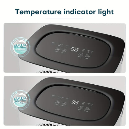 Luchtontvochtiger – Vochtverwijderaar – Vochtvreter – Ontvochtiger – Air Dehumidifier – 12L Per Dag Capaciteit – Metalen Behuizing Met Continue Afvoer