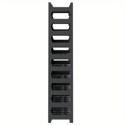 Elegant 60-Bottle Stackable Wine Rack - Durable PP Material, Sleek Black Design for Modern Kitchens & Living Rooms, Ideal for Displaying Wine Collections, Wine Lover Gifts