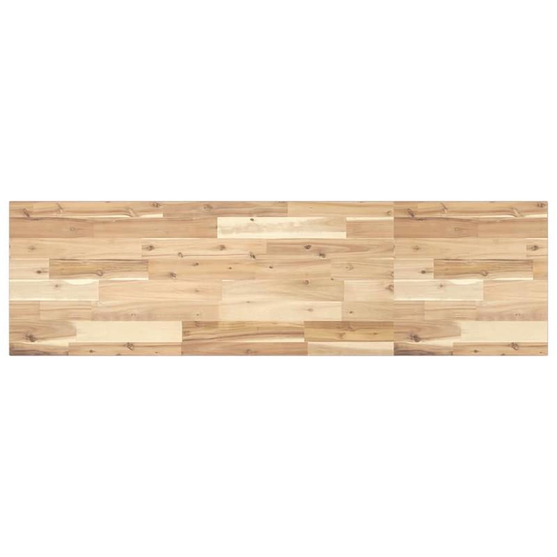 Waskamerspiegelrek – Wandplank – Badkamerplank – Opbergrek – Wandrek – Modern Design – Acaciahout & Stalen Frame – Ruimtebesparend & Eenvoudig Te Monteren