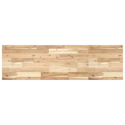 Waskamerspiegelrek – Wandplank – Badkamerplank – Opbergrek – Wandrek – Modern Design – Acaciahout & Stalen Frame – Ruimtebesparend & Eenvoudig Te Monteren