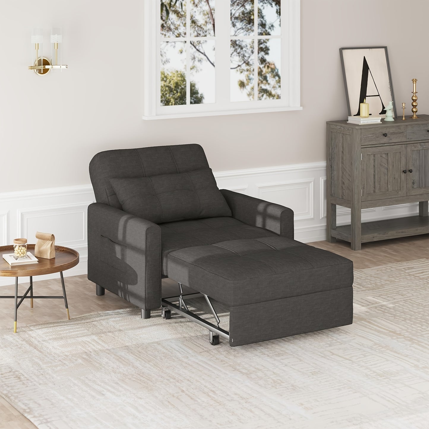 Comfortable Recliner Chair, Adjustable Backrest Sleeping Chair And Folding Sofa Bed - Perfect Relaxation Chair For Your Living Room Or Bedroom